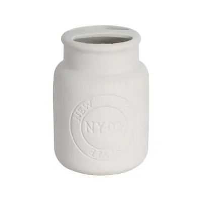 კბილის ჯაგრისის ჩასადები NEW YORK TOOTHBRUSH HOLDER WHITE