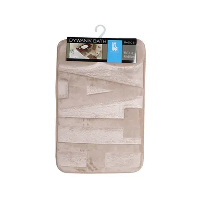 აბაზანის ხალიჩა BATH MAT BASIC 5 BEIGE new - 1
