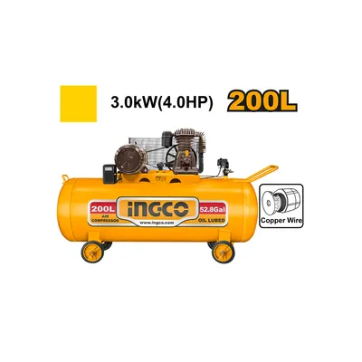 ჰაერის კომპრესორი 200L (AC402001) INGCO