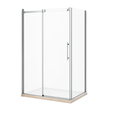 საშხაპე კაბინის კარი შუშა 8მმ 120X80X1908K B-L 1011BL
