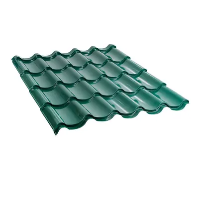 Metal Tile Colored Tin Roof 0.45X1180 Glossy RAL6005
