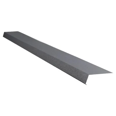 საწვიმარი ღარის ქვედა პანელი 0.50X200 RAL 8019 (140X50X10 მმ)