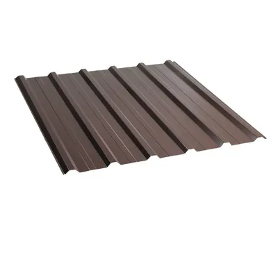 Profiled Colored Tin Roof 0.4X1140 Glossy RAL8019