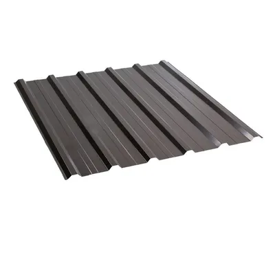 Profiled Colored Tin Roof 0.35X1140 Glossy RAL8019
