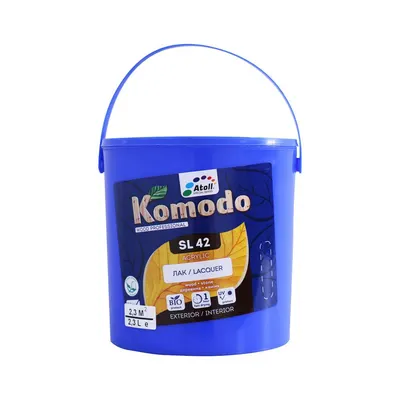 2.3ლ ხის ლაქი ნახევრად მქრქალი KOMODO SL-42