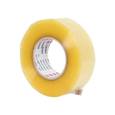 შესაფუთი წებოვანი ლენტი გამჭვირვალე 45MMX200M (LINEX)