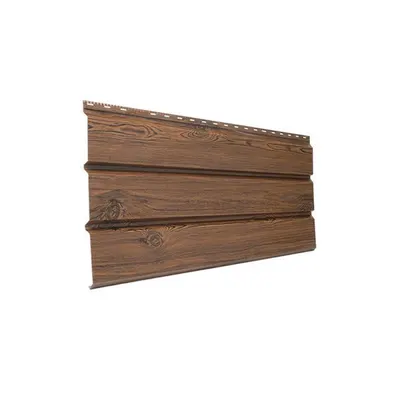 84-იანი ფერადი თუნუქის საიდინგი 0.5X345 ხაოიანი WOOD DARK