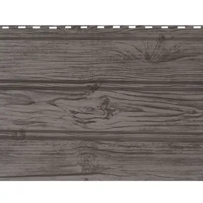 84-იანი ფერადი თუნუქის საიდინგი 0.5X345 ხაოიანი WOOD GREY - 2