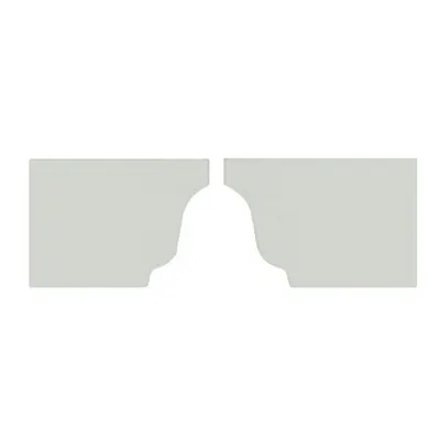 Rain Gutter End Cap RAL 9002 Left
