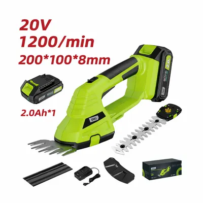 ბუჩქის საკრეჭი ხელსაწყო 20V 2Ah*1 1200/min DG621-1 მწარ. deli