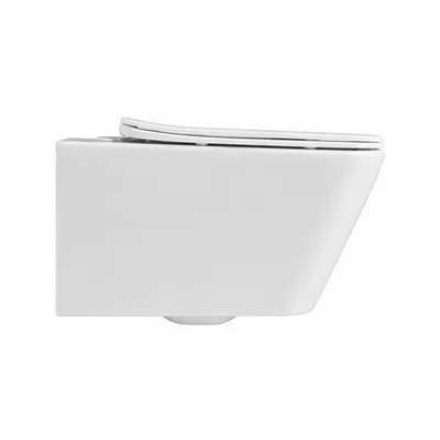 Подвесной унитаз JT-M203 белый, с крышкой (Rimless) JTO
