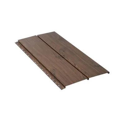 154-Type Colored Tin Siding 0.5X340 Textured WOOD DARK
