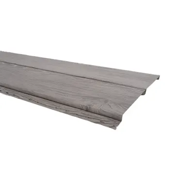 154-type Colored Metal Siding 0.5x340 Textured WOOD GREY
