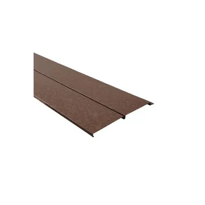 154-Type Colored Tin Siding 0.5X340 Textured brown rust