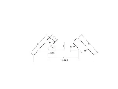 Siding Inner Corner Profile (3m) Textured RAL 9005