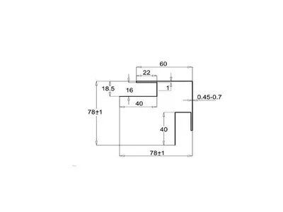 Siding Outer Corner Profile (3m) Textured WOOD