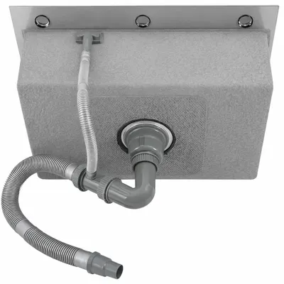 Stainless Steel Sink Size: 40*50, 1-compartment built-in, with siphon and strainer (CHROME) NYWY-24-14