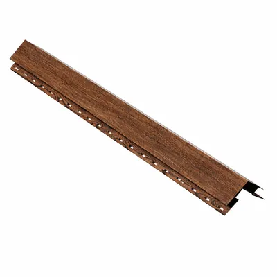 საიდინგის გარე კუთხის პროფილი (3მ) ხაოიანი WOOD