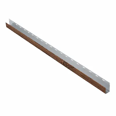 საიდინგის საწყისი პროფილი (3მ) ხაოიანი WOOD DARK