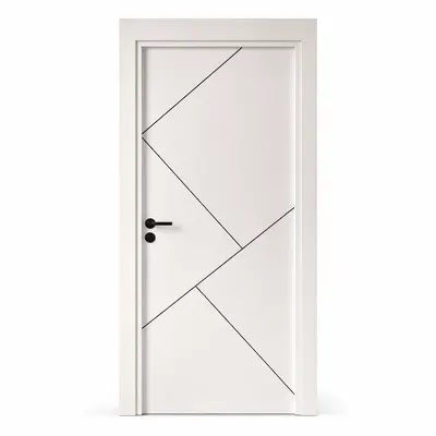 კარი F03 ზომა. 80*208 ფერი. WHITE Black Lined მწარ. ANADOORIA