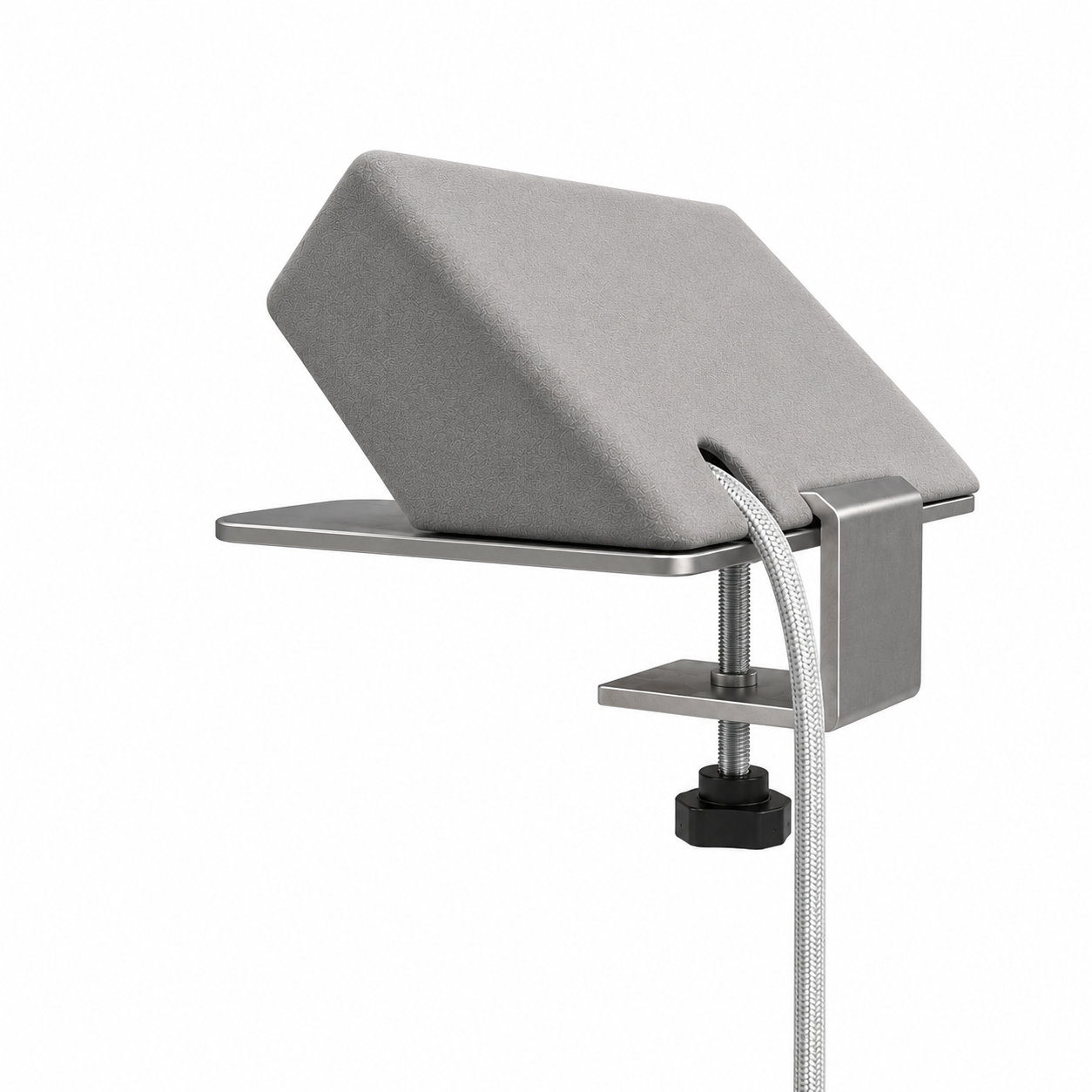 სამაგიდე ელექტრო როზეტების ბლოკი 2×220V + USB-A + USB-C, დამჭერიანი (Clamp Mount), GTV